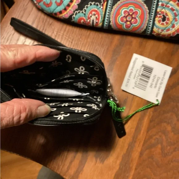 Wallet - Black with beads. - Picture 2 of 4